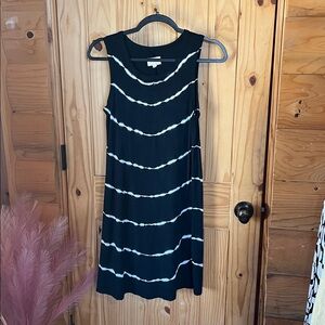 Thread & Supply Black Tie Dye Dress